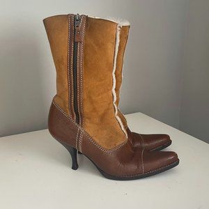 MIU MIU – Vintage Shearling Boots –Size EU 38 (US Women’s Size 7)